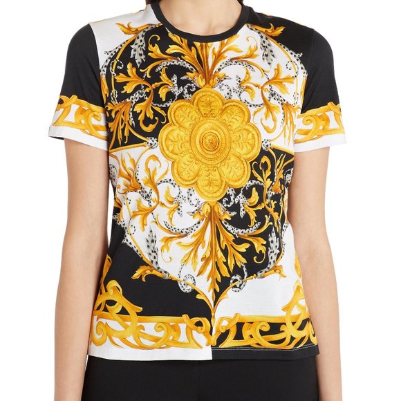 Versace Tops - Sold Versace Baroque-Print T-shirt